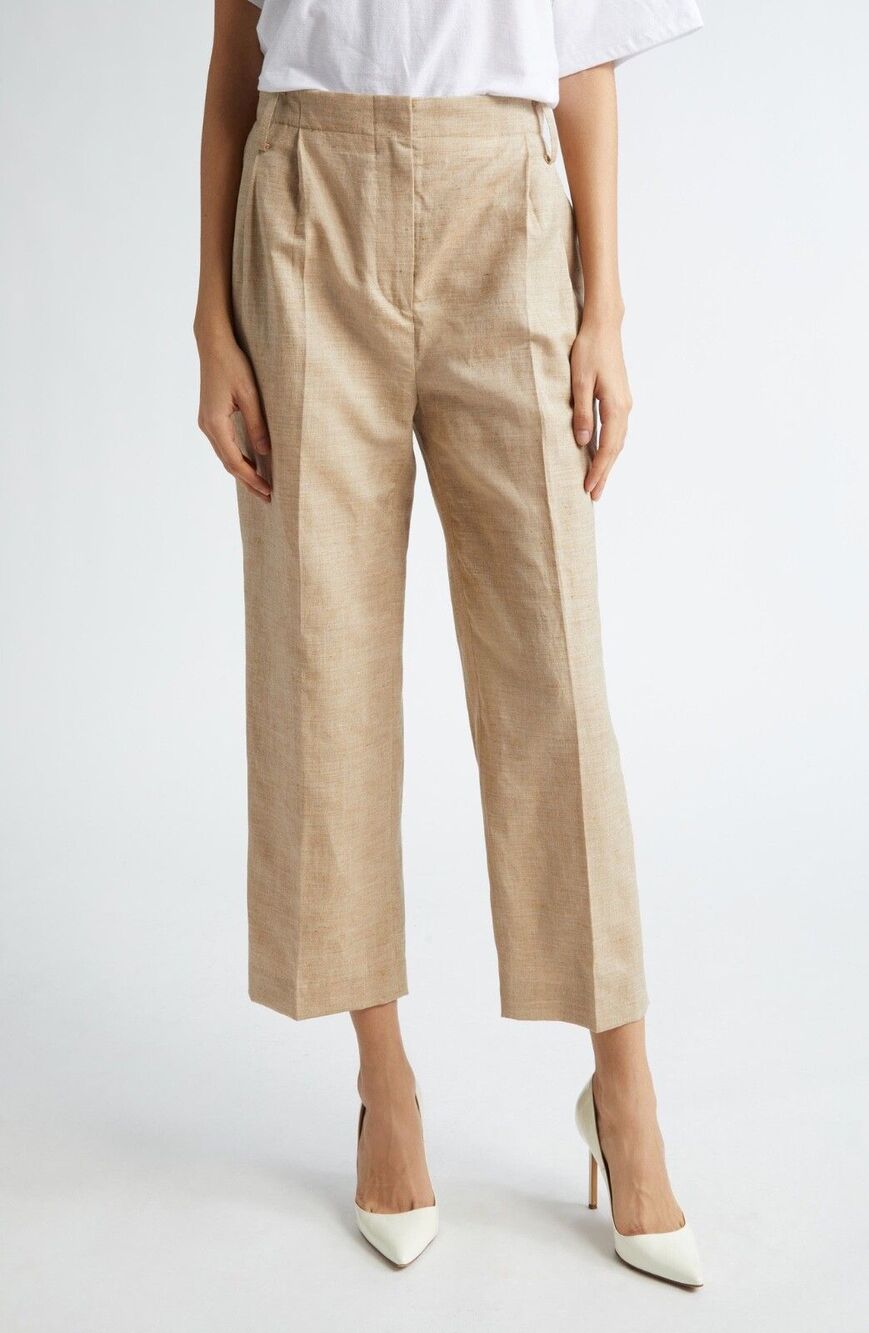 INTERIOR The Jareth Women's Linen & Wool Suit Trousers size 8 NWT